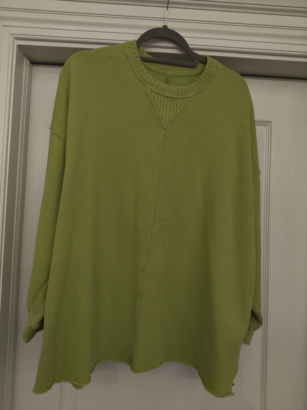aerie Olive Green Oversized Crewneck Sweatshirt